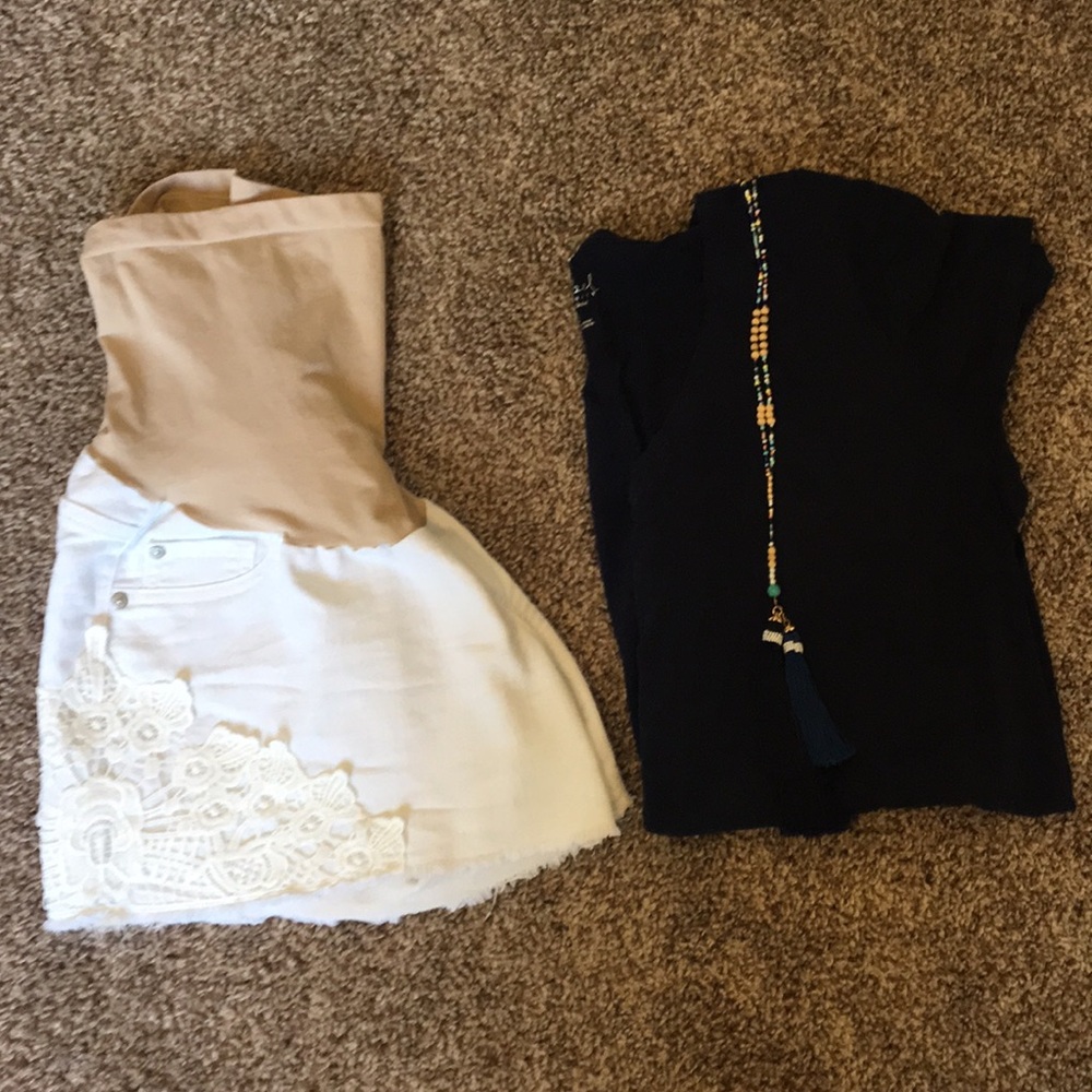 🤰🏼GUC Indigo Blue Maternity Shorts